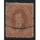 ARGENTINA 1865 GJ 20d RIVADAVIA ESTAMPILLA de 3ra TIRADA VARIEDAD PLANCHA RAYADA CON MATASELLO CATAMARCA U$ 60 +